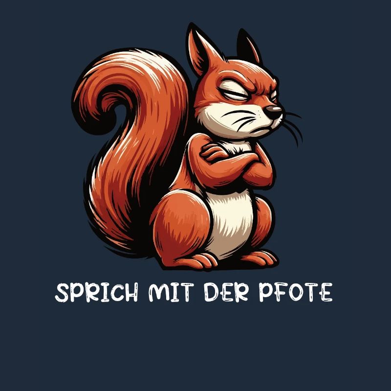 Sprich mit der Pfote Eichhörnchen Eichhorn Nager