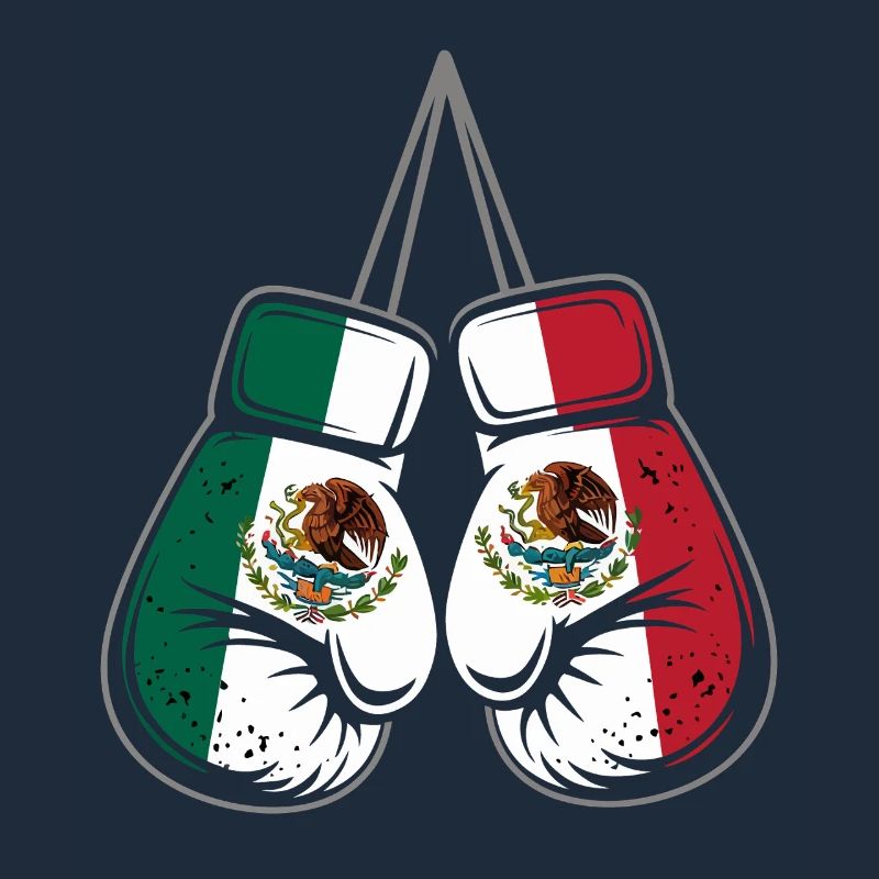 Mexico Flags Boxing Gloves