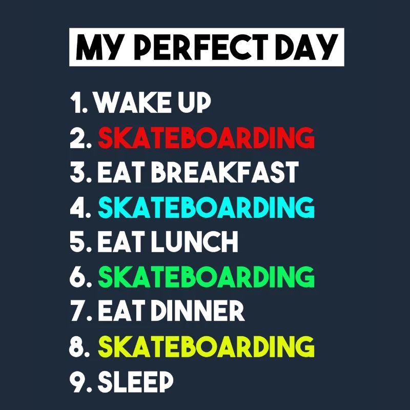 Mein perfektes Skateboard-Routine-Design