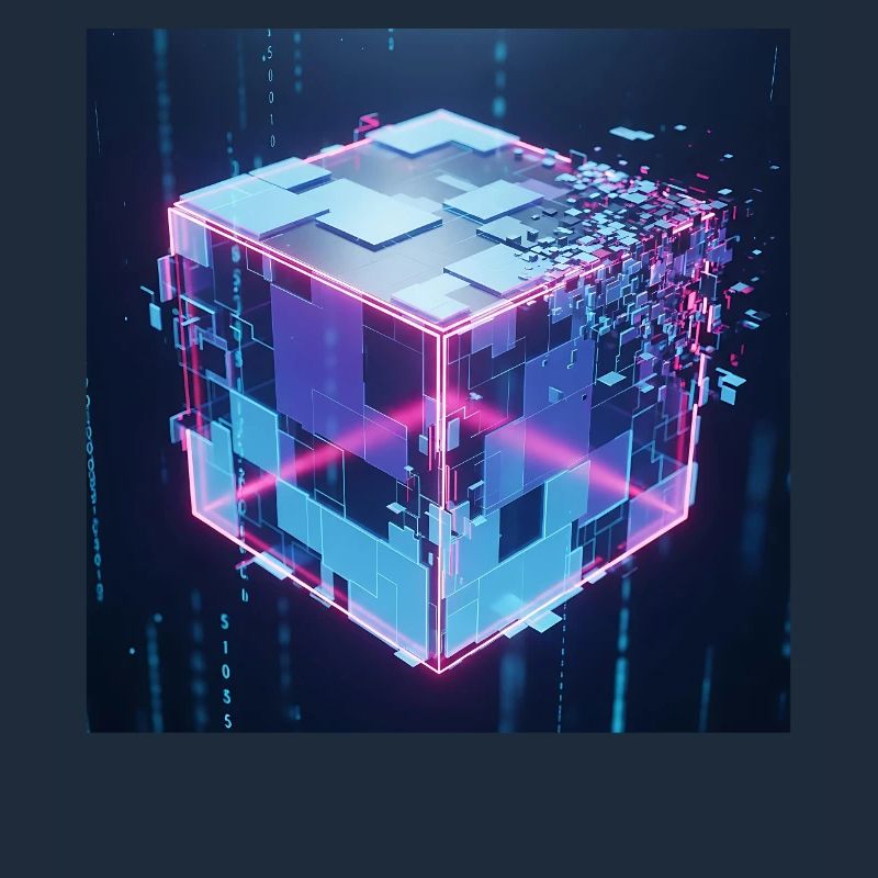 Digitaler Würfel Technologie Digital Cube Tech