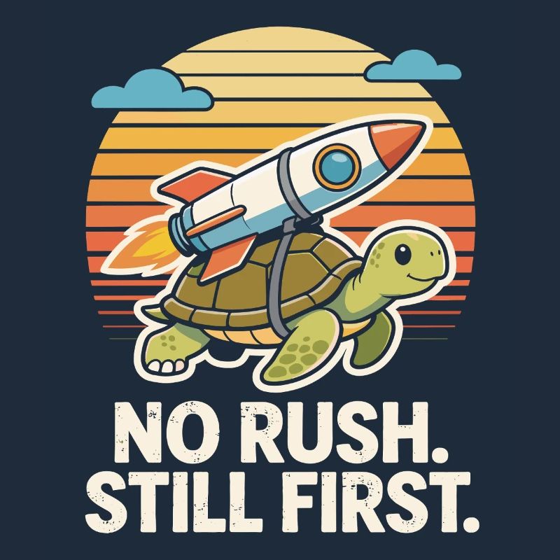 Keine Eile, immer noch das erste lustige Turtle Rocket Retro