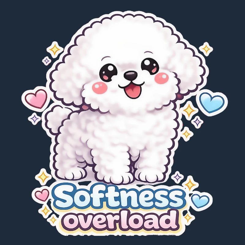 Softness Overload - Cute Bichon Dog Design