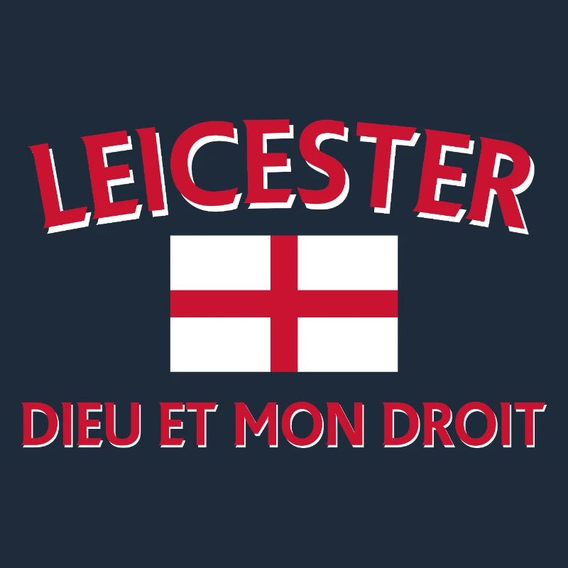 Leicester Angleterre Drapeau et devise