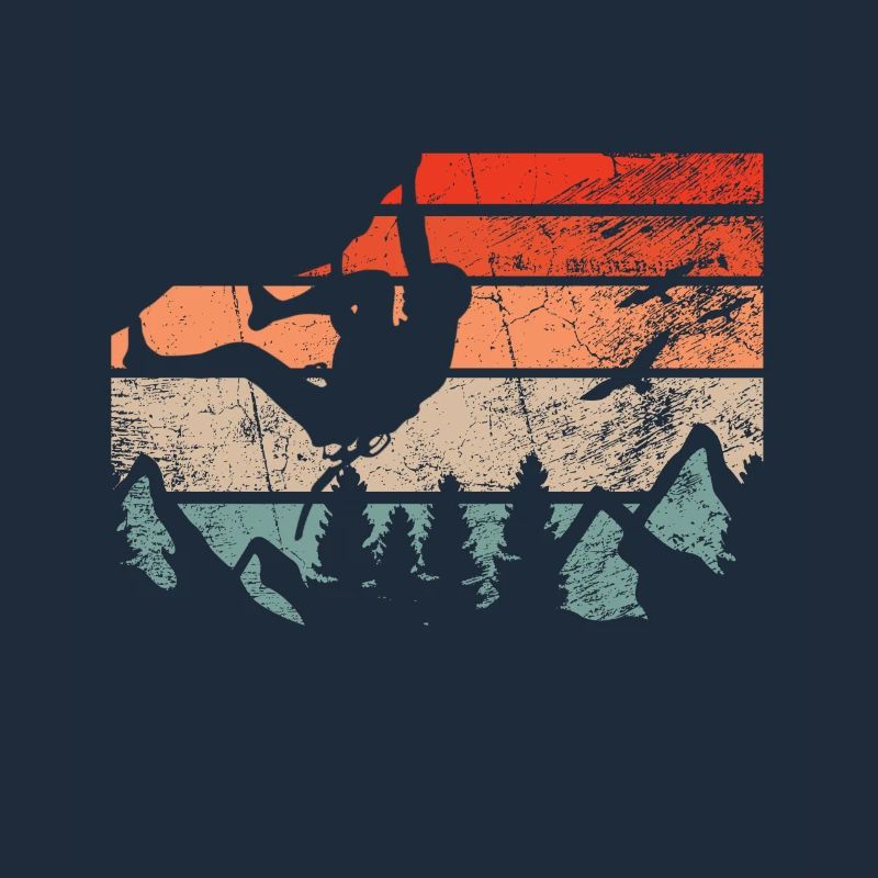 Retro bouldering climbing boulderer boulder