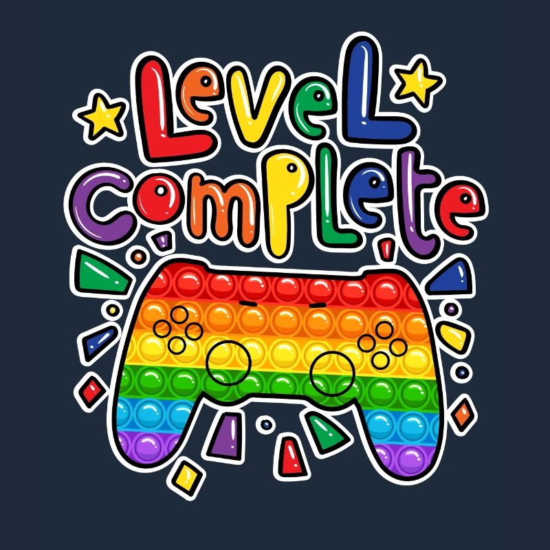 Geburtstag Junge Level Complete pop it gamer