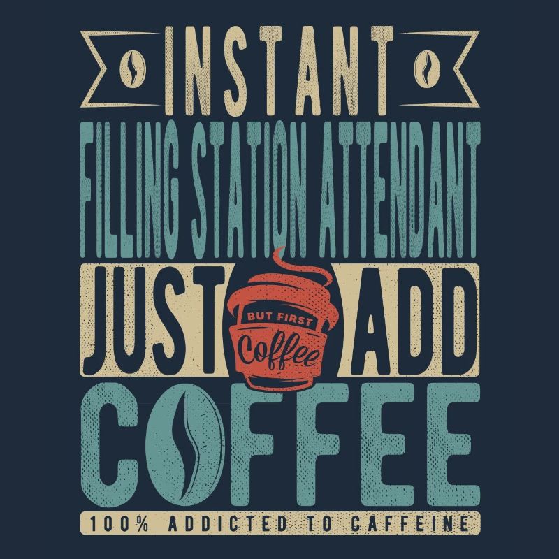 Le préposé à la station-service instantanée ajoute simplement du café