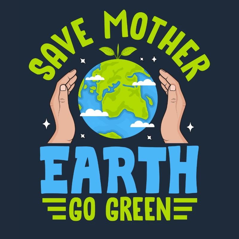 Rettet Mutter Erde, wird grün