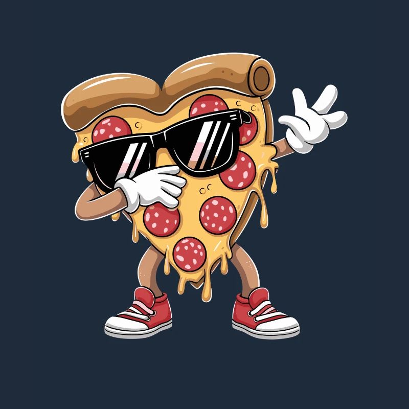 Cool Pizza Slice With Sunglasses Dabbing