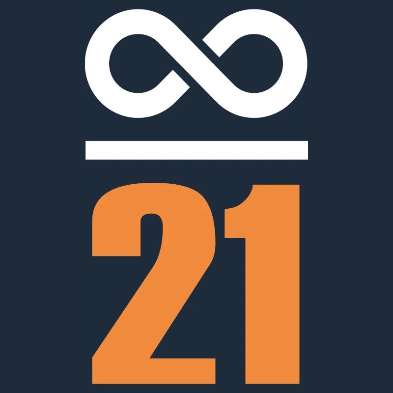 Infinite by 21 million Bitcoin