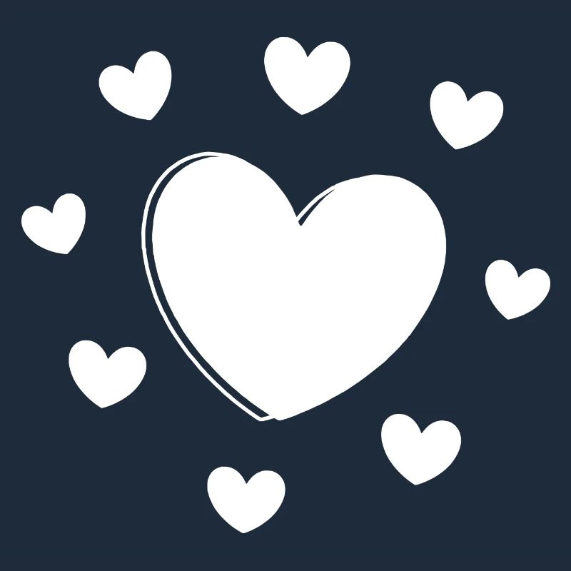 white heart white gift valentine's day