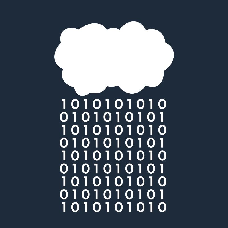 Bit Regen Wolke Informatiker