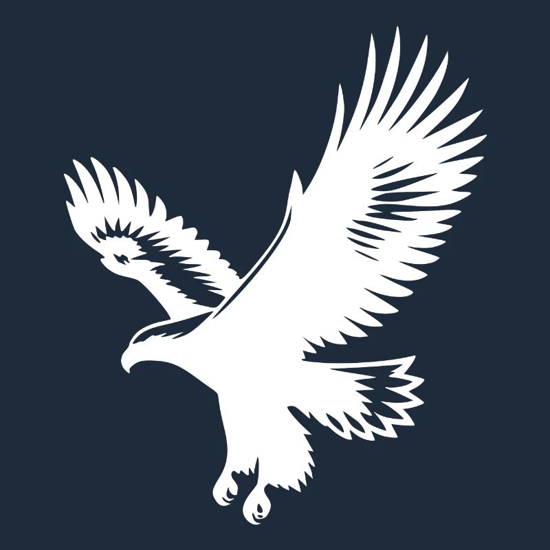 Beautiful Flying Eagle Tattoo Style