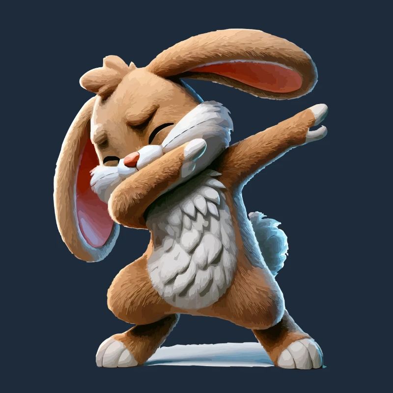 Rabbit Dabbing Comic