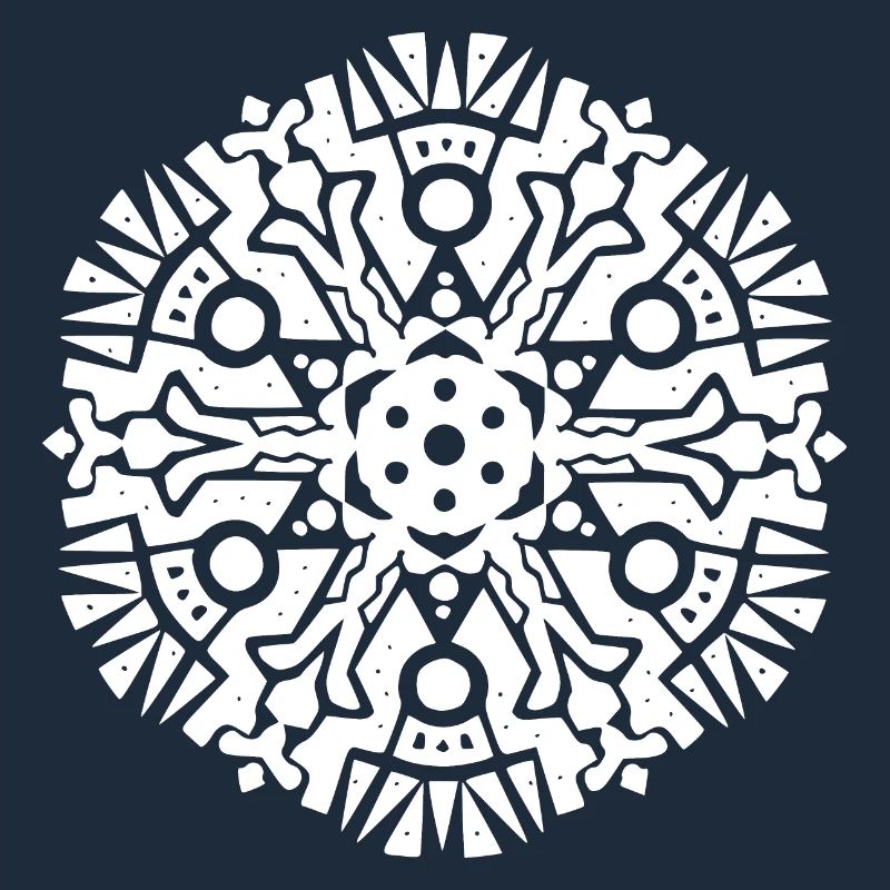 Modèle Mandala Maya