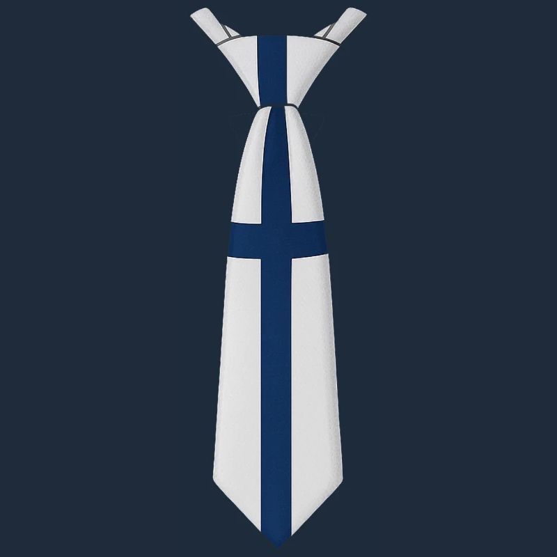 Cravate Finlande – Conception du drapeau