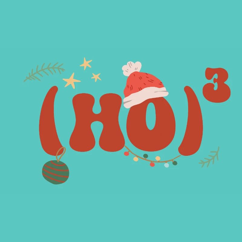 Mathématiques de Noël Hohoho Math Formule Math