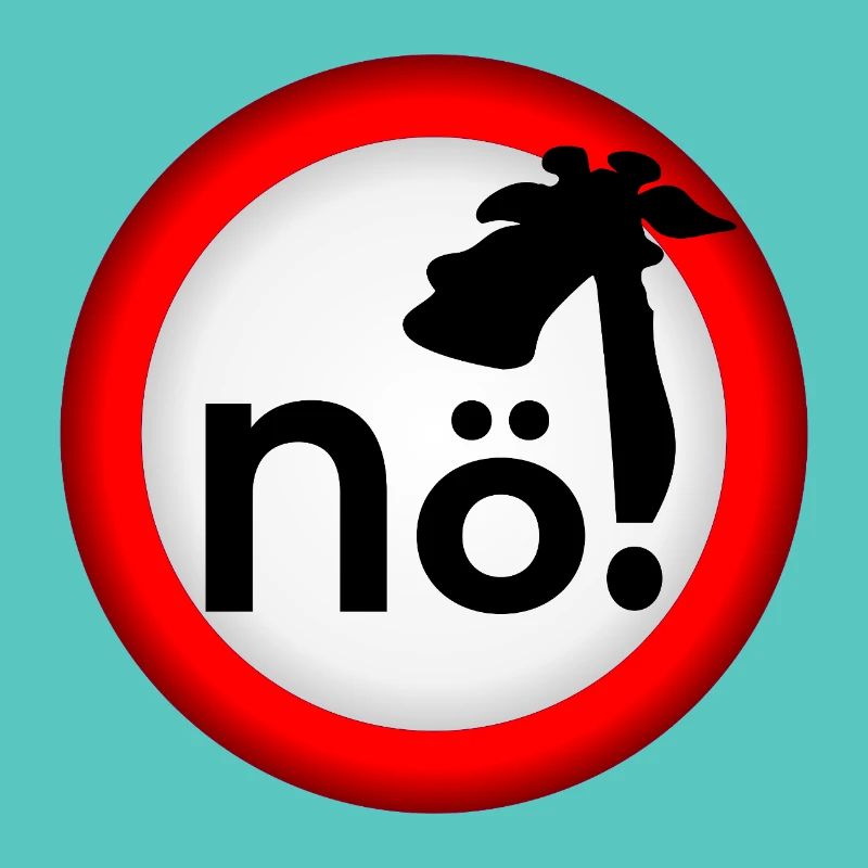 Interdiction : Pas de girafe