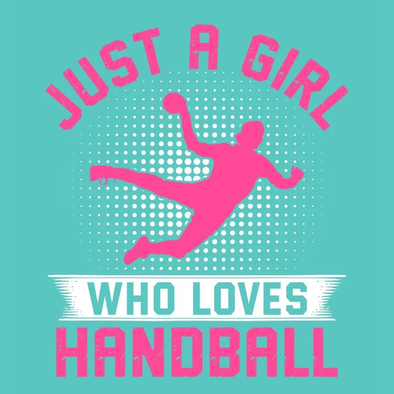 einfach ein Mädchen, das Handball liebt