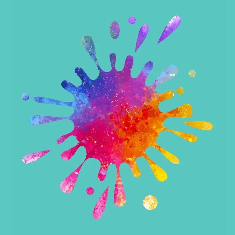 Éclaboussure de couleur colorée - Aquarelle dégradée