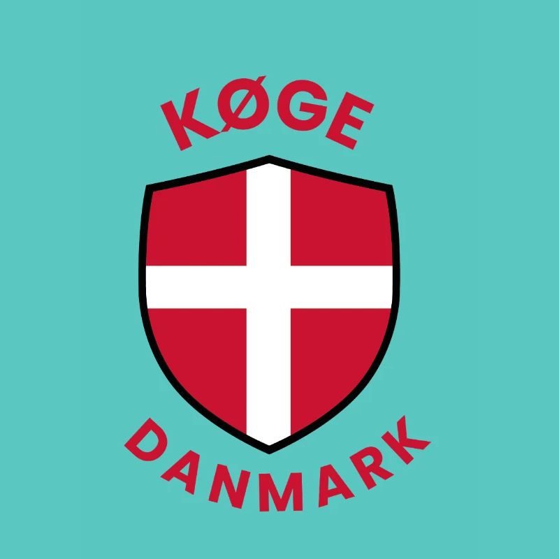Køge Denmark Flag shield