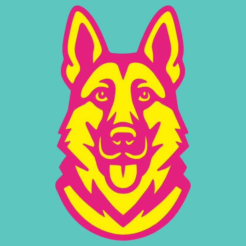 German Shepherd Pop Art