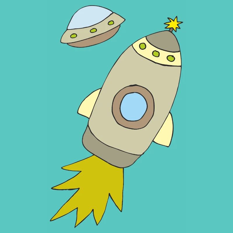 Space rocket with luminous propulsion