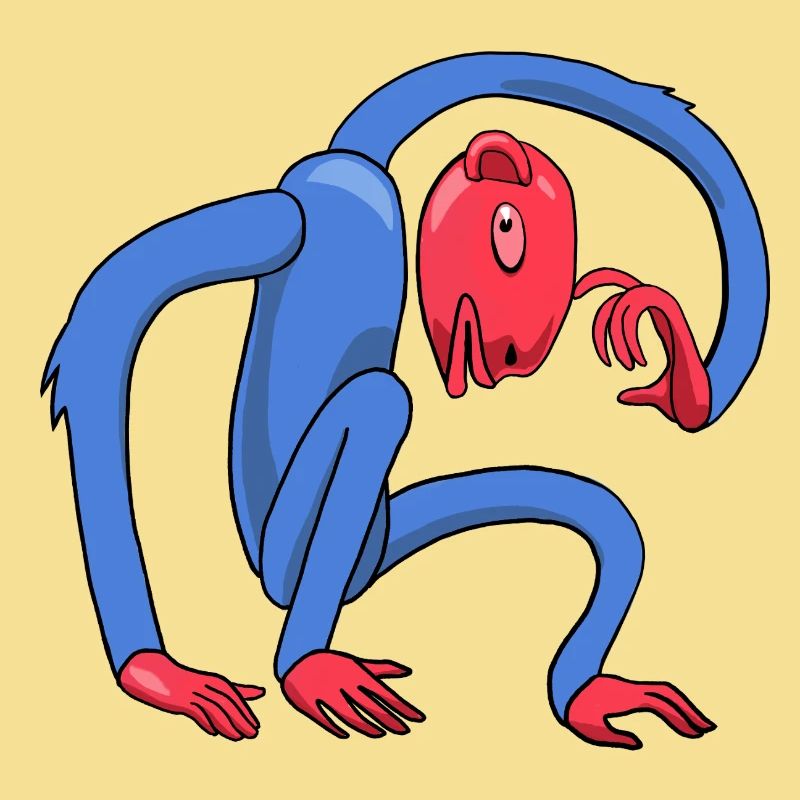 thinking monkey