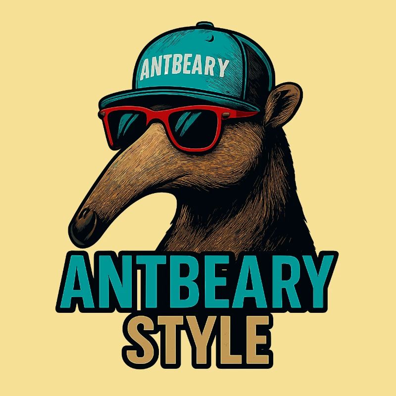 Antbeary Style Aardvark Cartoon