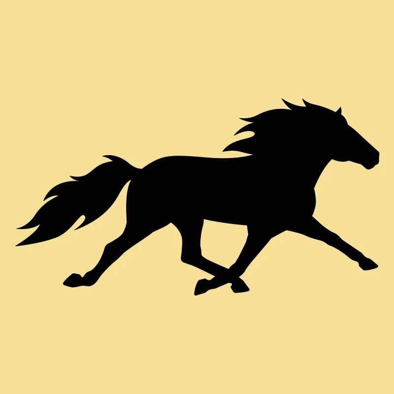 Cheval islandais dans le pass de course
