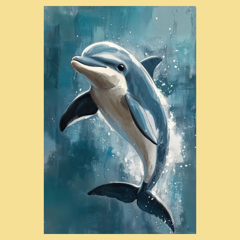 Illustration eines Delfins