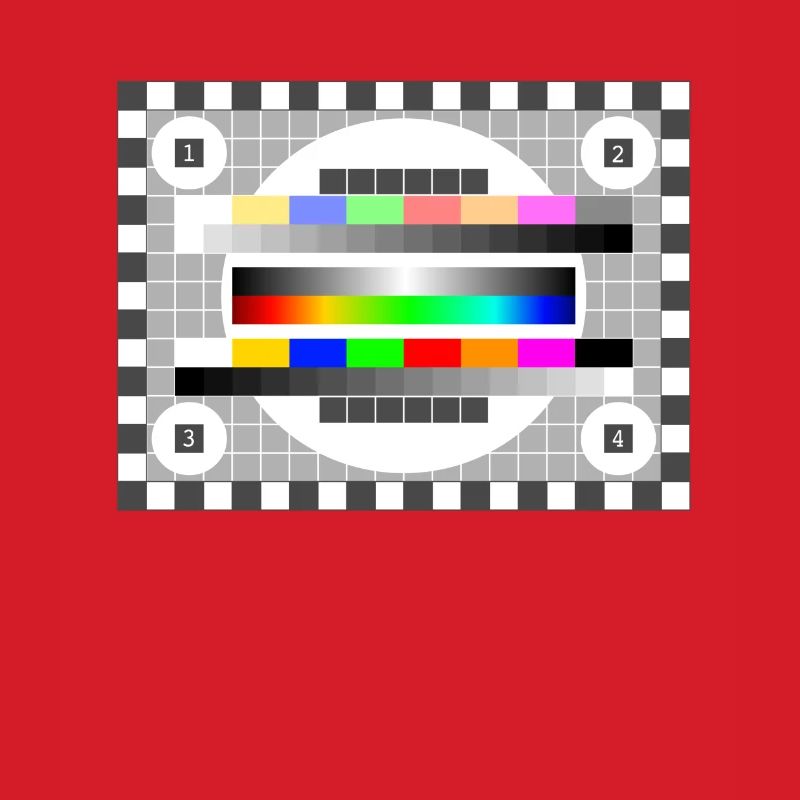 Test Picture Colors Pattern TV Retro stylish gradient 80