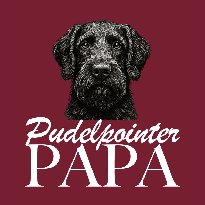 Papa caniche pointer