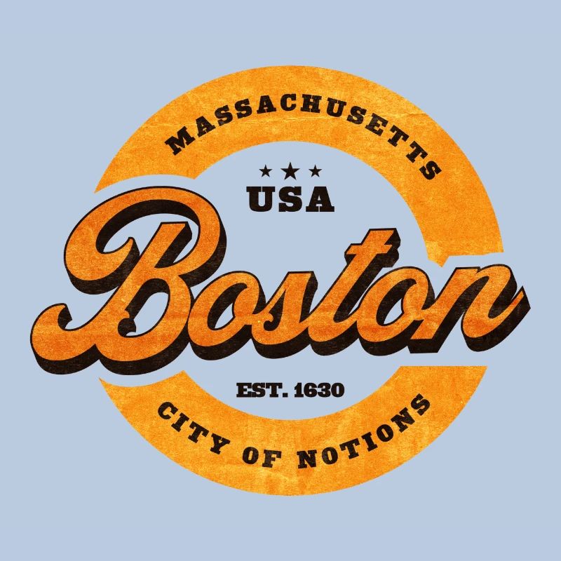 Impression du logo Boston Retro Circle