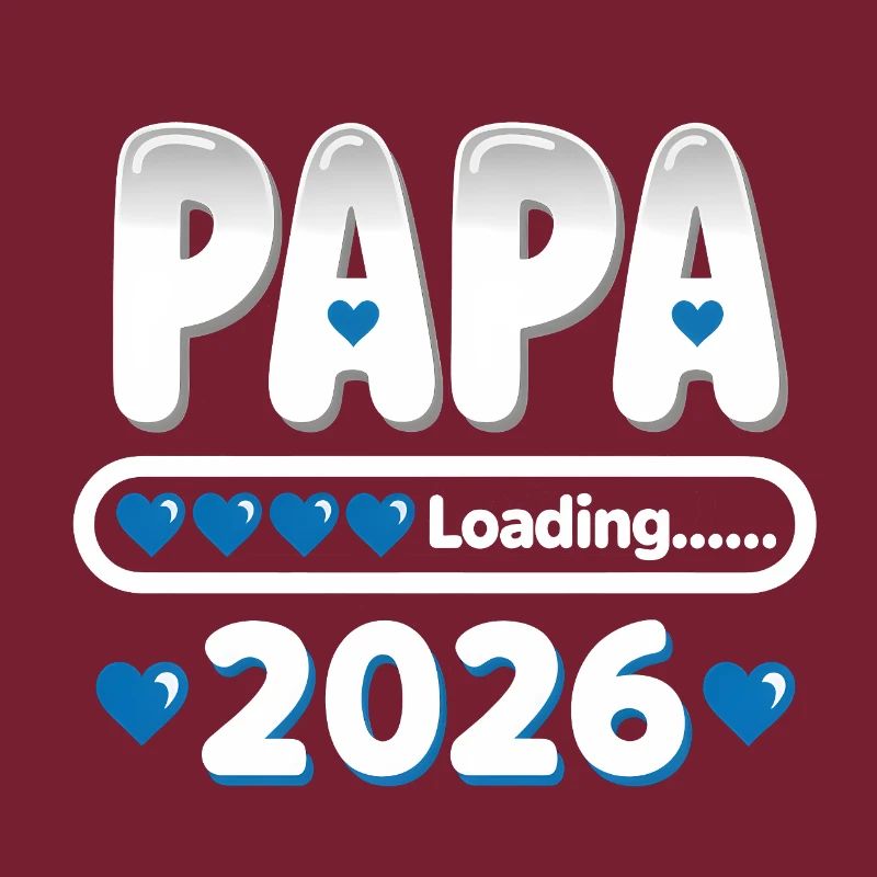 2026 Papa Loading – werdender Vater Geschenk