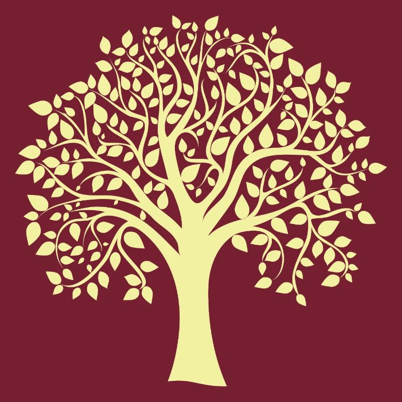 Icon Yellow Jumbo Tree Print Silhouette