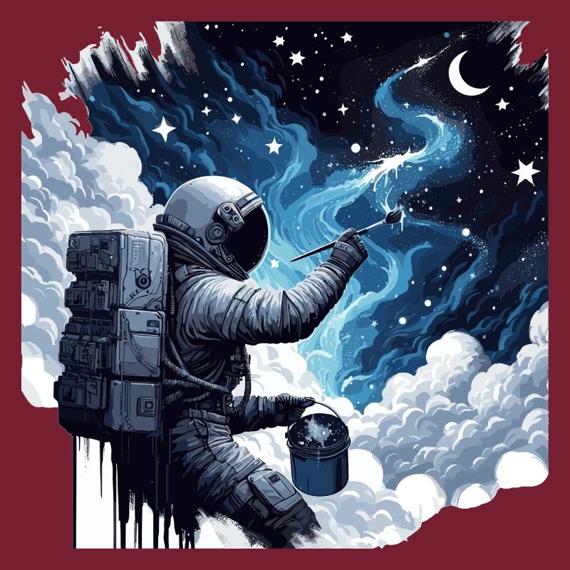 Astronaut Paints the Night: Creative Space Painter