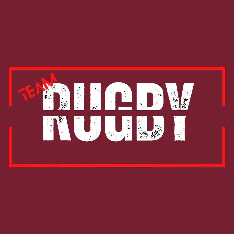 Mannschaft Rugby Rot