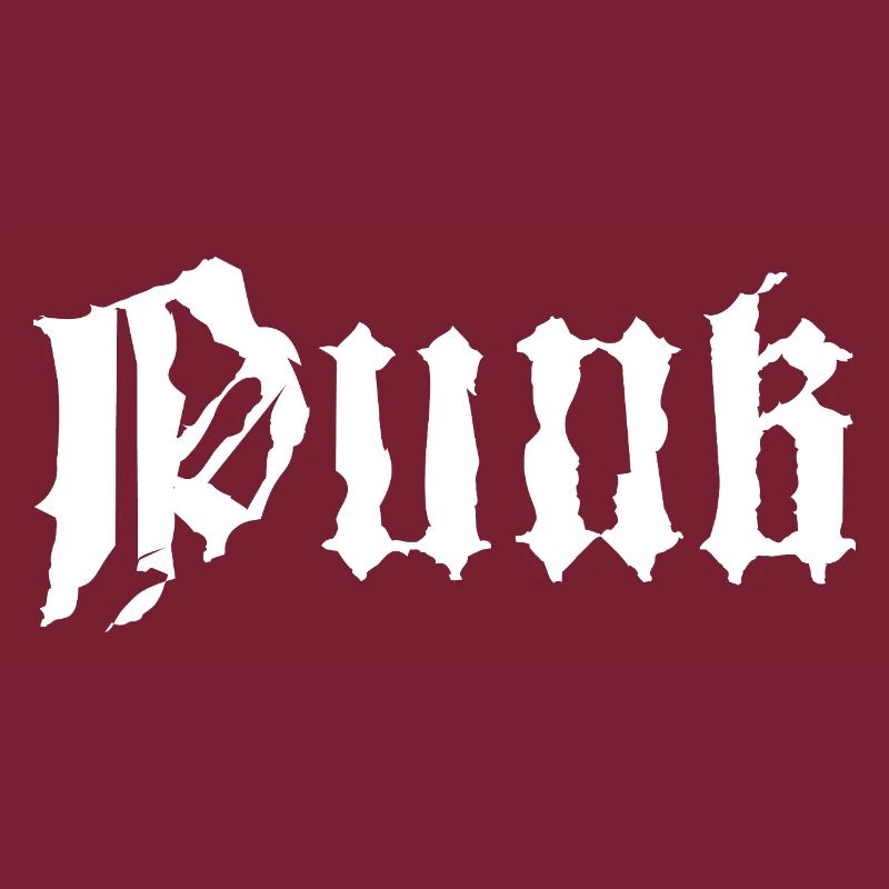 Conception typographique punk grunge gothique