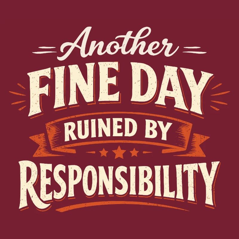 Another Fine Day Ruined by Responsibility