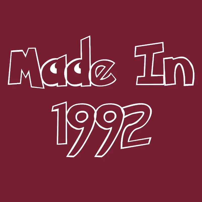 Made in 1992 – Retro typography