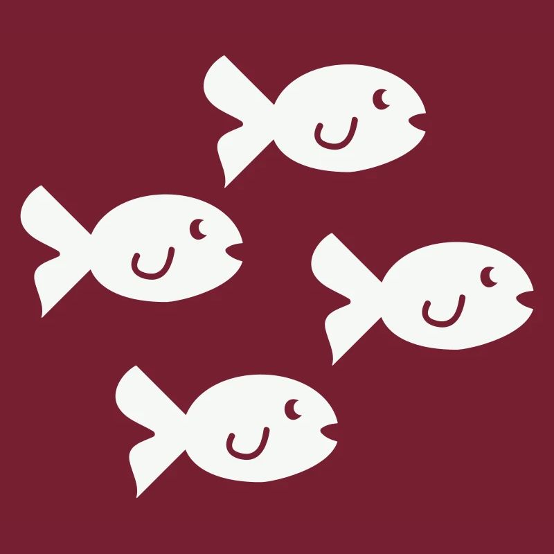 Quatre petits poissons amicaux