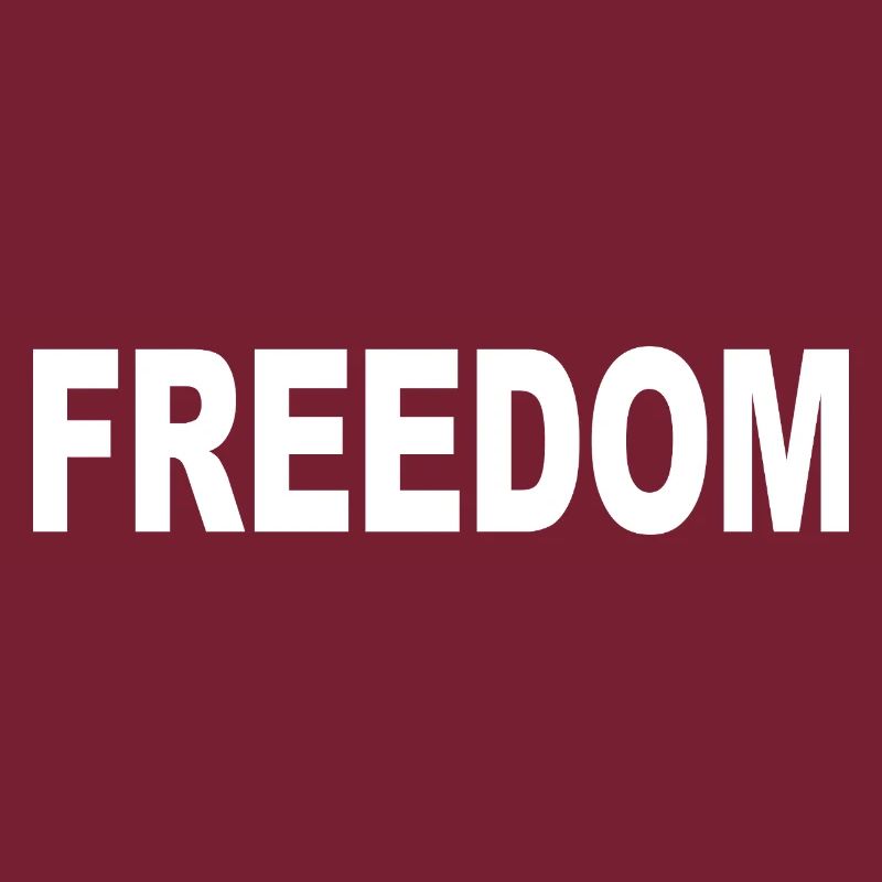 Freedom Typography Statement Design