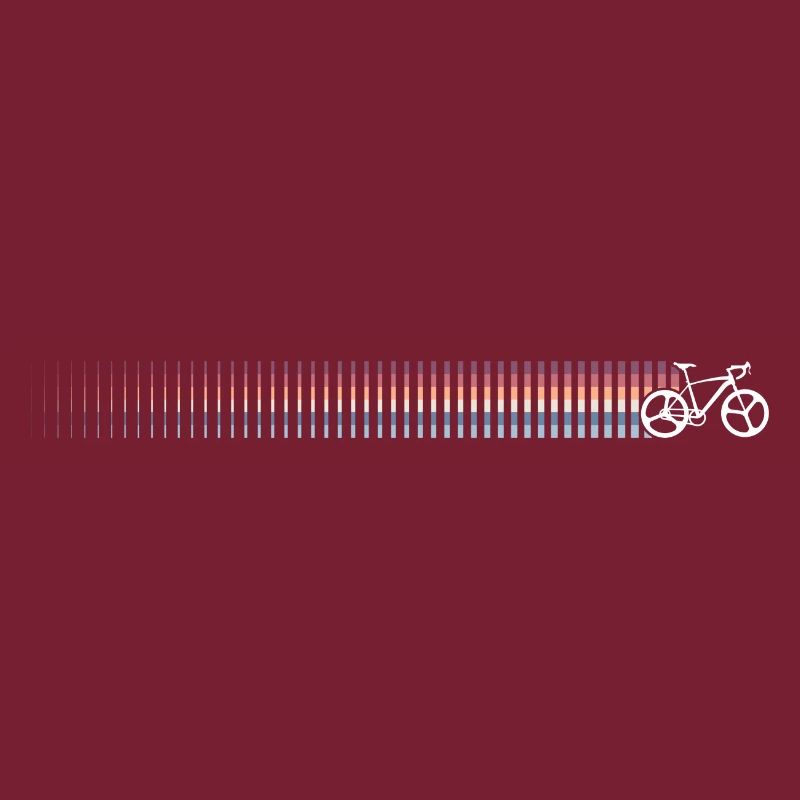 Regenbogen Gradient Fahrrad Silhouette