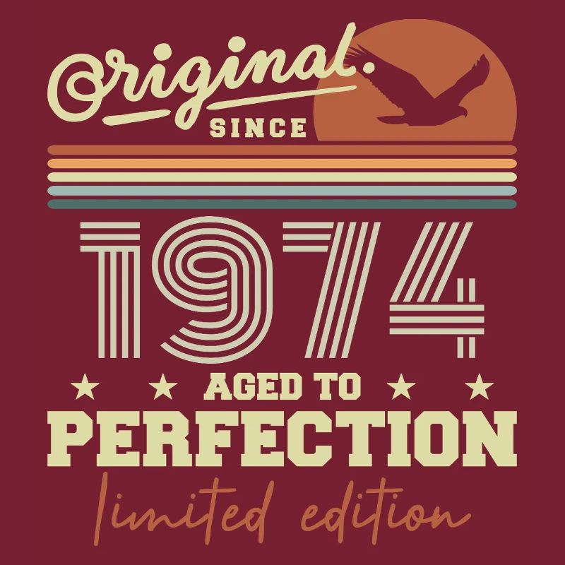 Original 1974 Geburtstagsgeschenk 1945 Retro 1974
