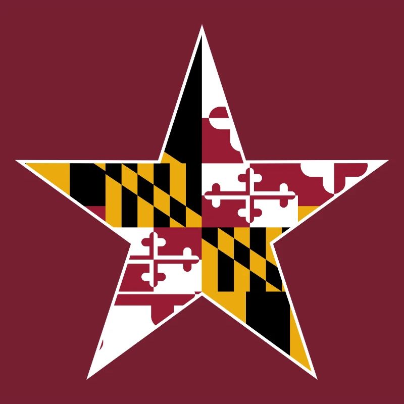 Conception d’étoile du drapeau du Maryland
