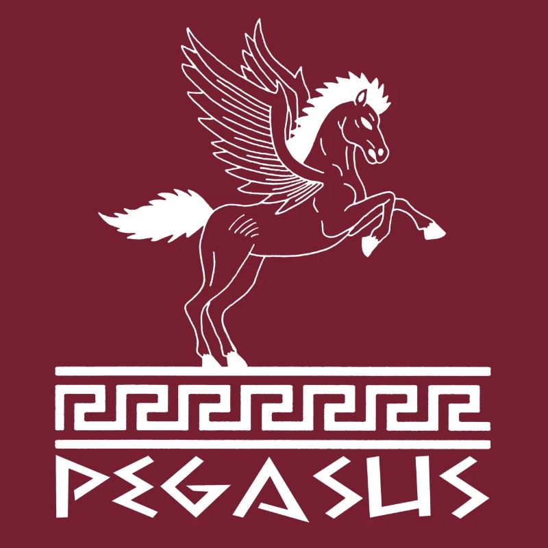 Cheval Pégase blanc