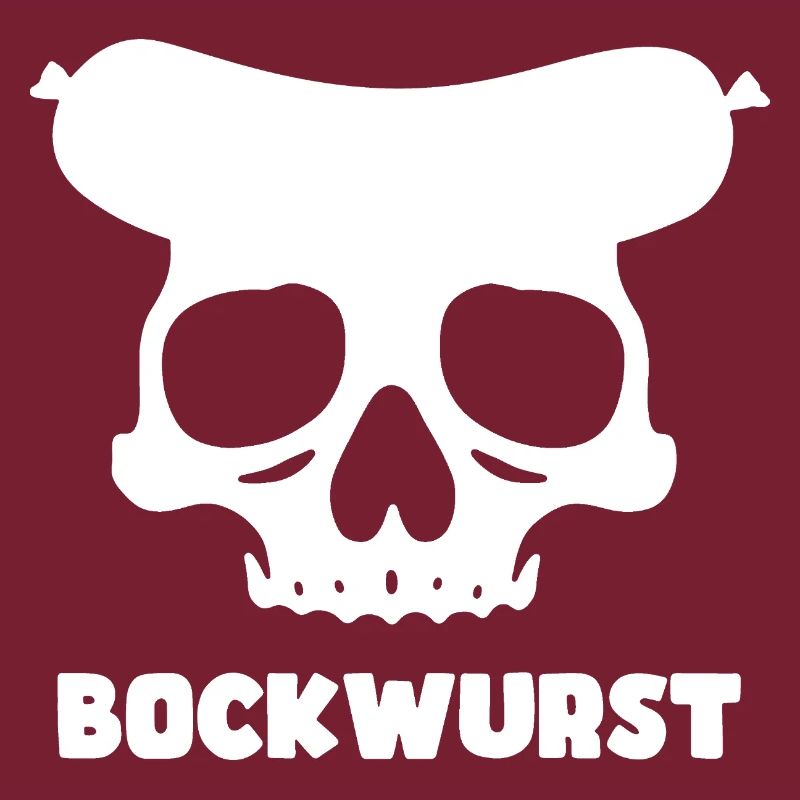 Graphique de crâne de Bockwurst