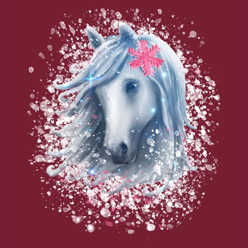 Cheval flocon de neige Noël