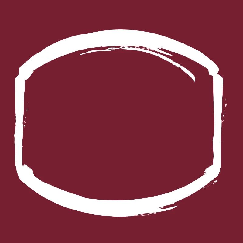 white oval frame