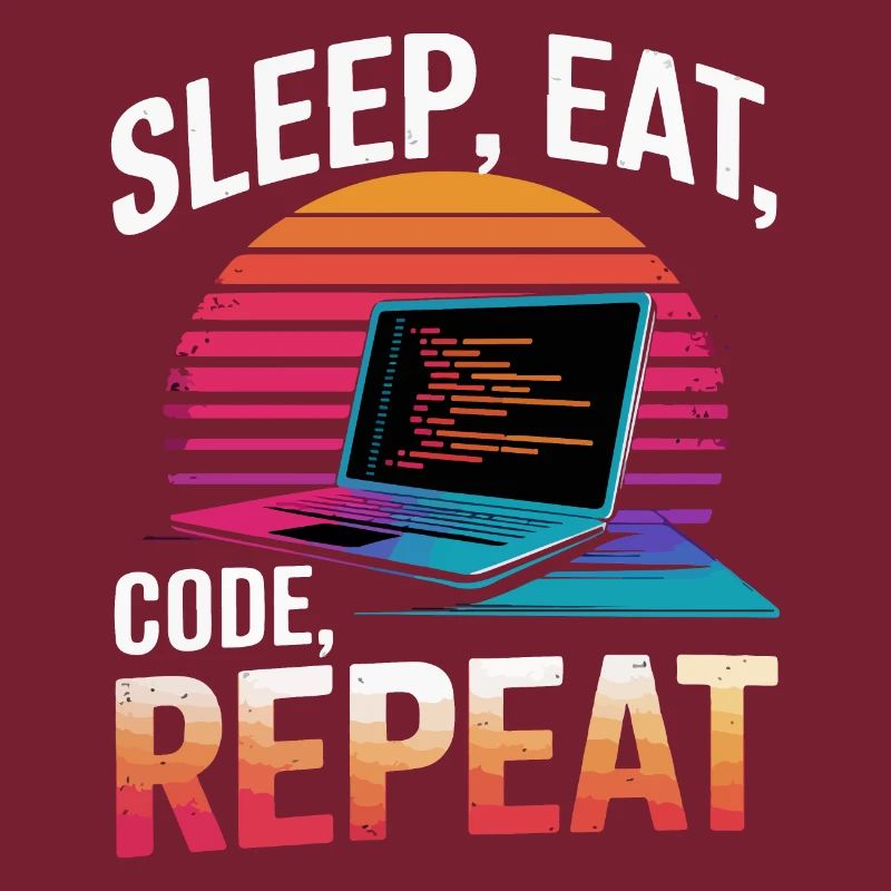 Sleep Eat Code Repeat Gift Programmeur Développeur